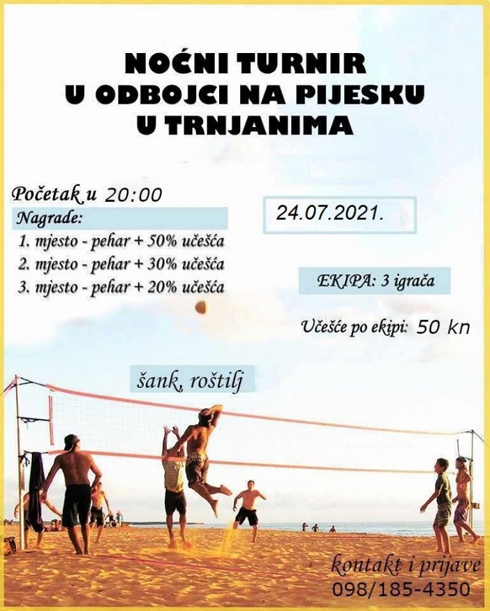 Noćni turnir u odbojci na pijesku - Trnjani 2021.