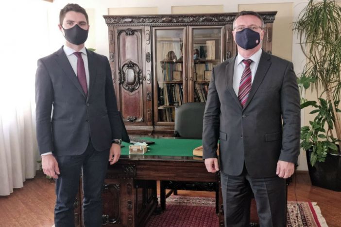 Župan Marušić na sastanku s europarlamentarcem Karlom Resslerom