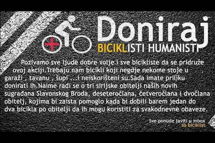 Brodski biciklisti ponovno u humanitarnoj akciji