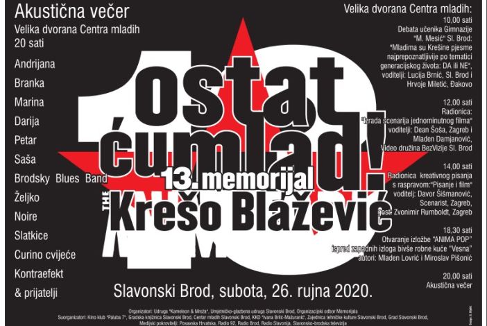 Program 13. Memorijala &#039;&#039;Ostat ću mlad - Krešimir Blažević&#039;