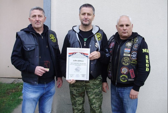 Moto klub Brod na otvorenju Spomen doma u Bogdanovcima