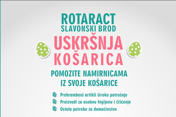 Rotaract i ove godine organizira akciju "Uskrsna košarica"