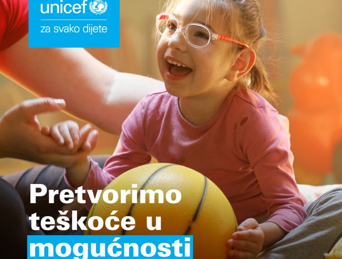 Na Međunarodni dan osoba s invaliditetom UNICEF podsjeća na potrebe najmlađe djece s teškoćama u razvoju 