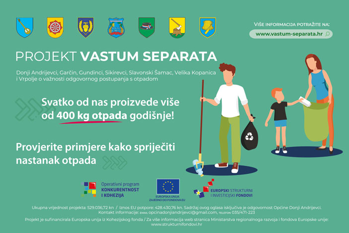 Smanjite količinu otpada koju stvarate putem projekta Vastum separata