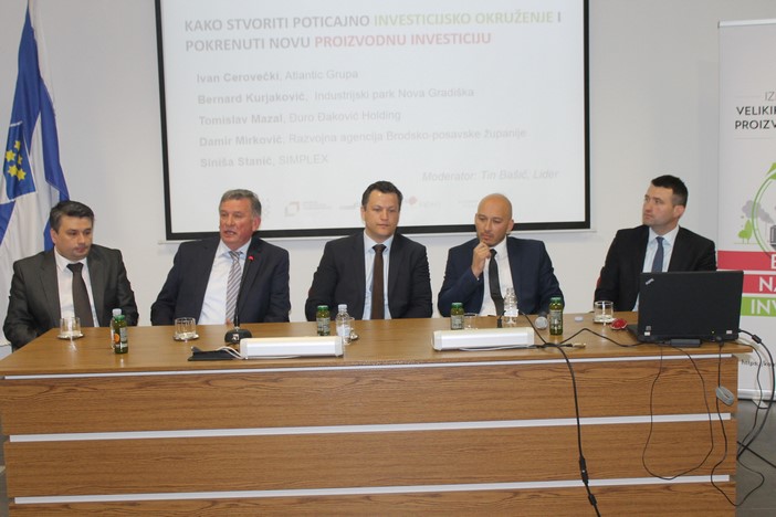 U organizaciji Lidera u Slavonskom Brodu održan "investicijski forum Slavonije i Baranje"