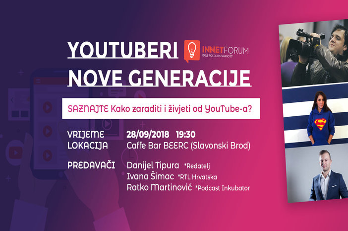 YouTuberi nove generacije - besplatno predavanje za mlade