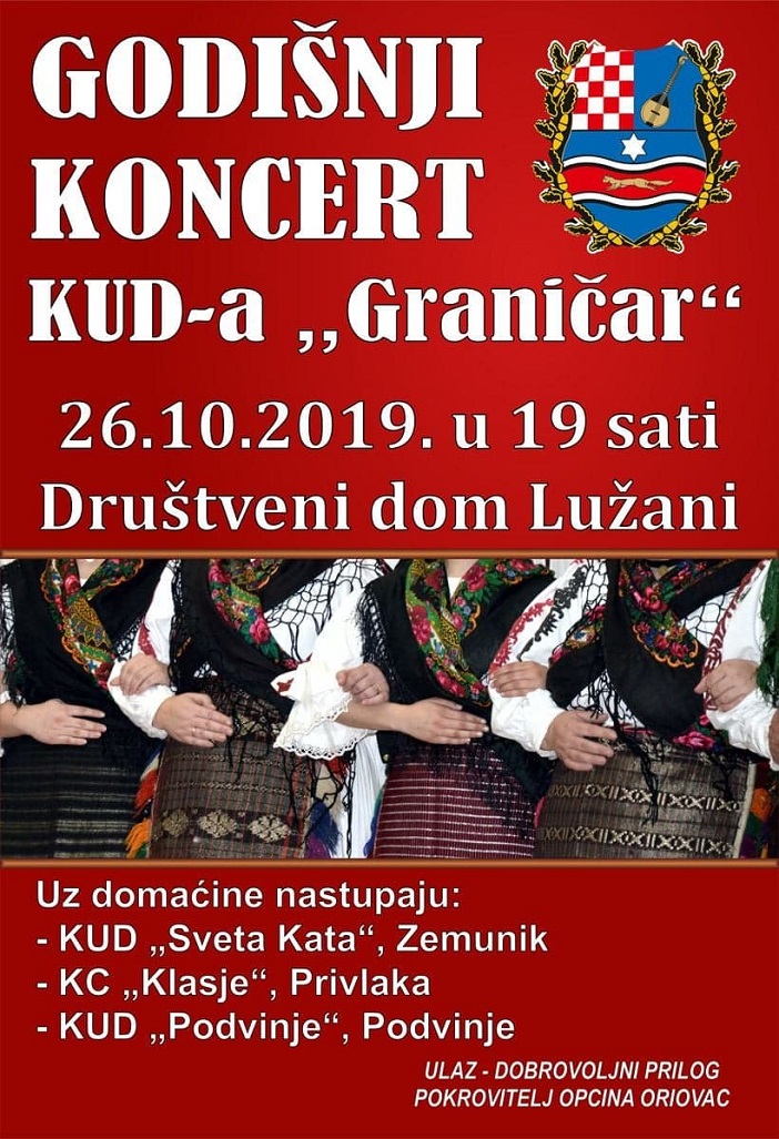 Godišnji koncert KUD-a "Graničar" Lužani