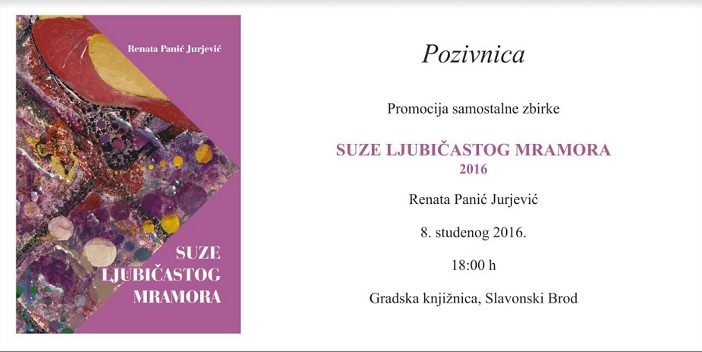 Predstavljanje knjige "Suze ljubičastog mramora"