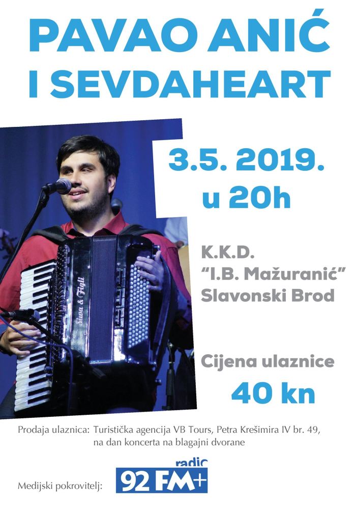 Koncert Pave Anića & Sevdaheart