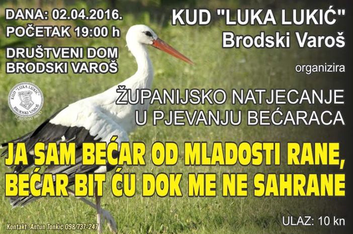 Ja sam bećar od mladosti rane...