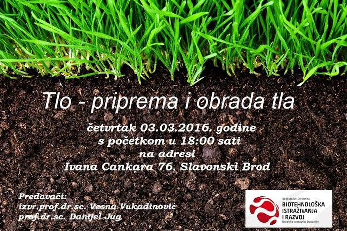 Poziv na predavanje "Tlo - priprema i obrada tla2