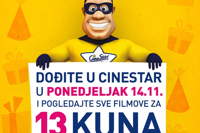 Cinestar slavi 13. rođendan. 