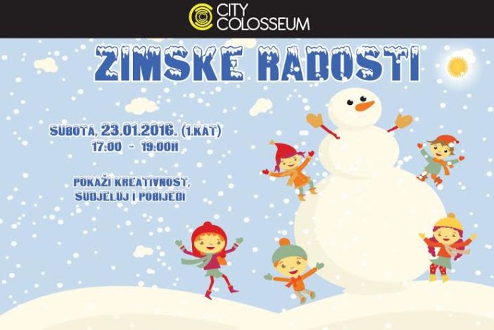 City Colosseum ove subote 23.01. mališanima poklanja zabavnu  zimsku pustolovinu