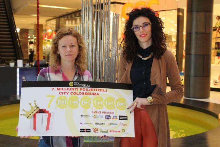 Ivana Pletikapić  7. milijunta posjetiteljica City Colosseuma