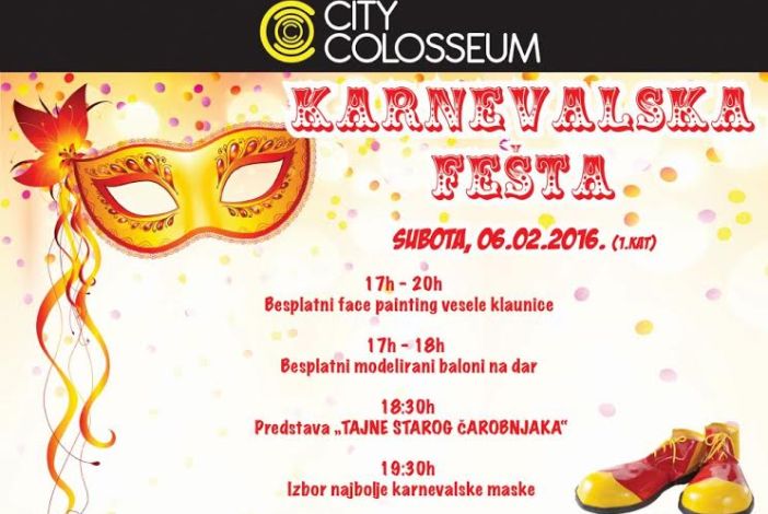 Karnevalska fešta 06.02. u City Colosseumu 