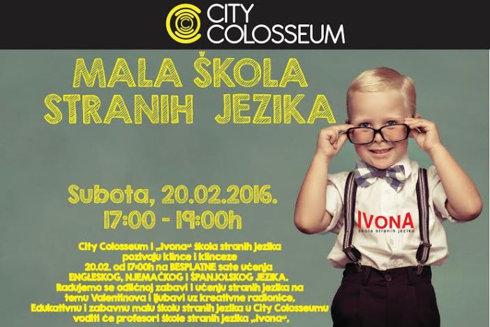 Besplatna mala škola stranih jezika 20.02. u City Colosseumu 