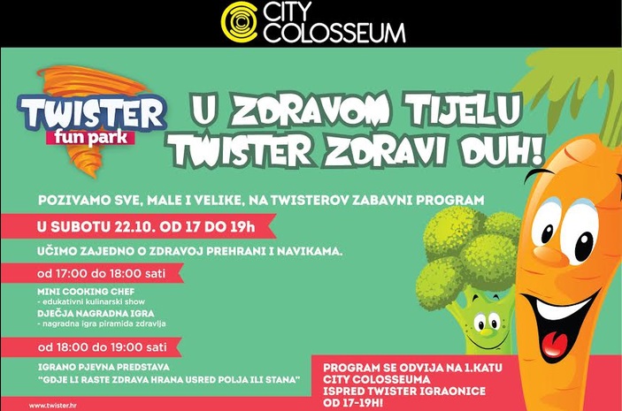 U zdravom tijelu, zdravi duh uz City Colosseum i Twister 