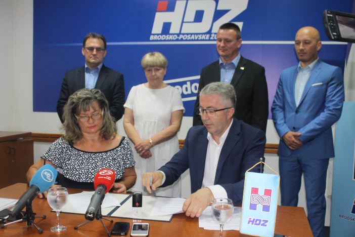 HDZ i HSLS potpisali koalicijski sporazum za Brodsko-posavsku županiju