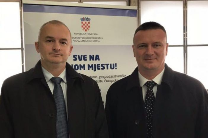 Župan Marušić i gradonačelnik Nove Gradiške Vinko Grgić u Vladi RH o projektima za Novu Gradišku