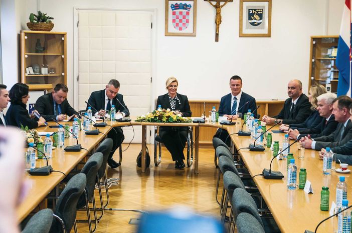 Predsjednica Grabar Kitarović u Slavonskom Brodu: Uskoro će biti potpisan protokol. 