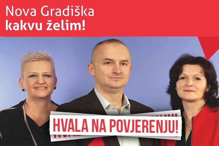 Vinko Grgić  (SDP) novi gradonačelnik Nove Gradiške