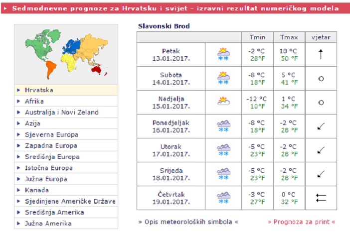 Stiže nam snijeg, ali tek kad krene drugo polugodište