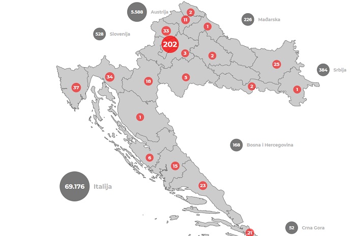 Ukupno dosad 442 osoba zaražena koronavirusom
