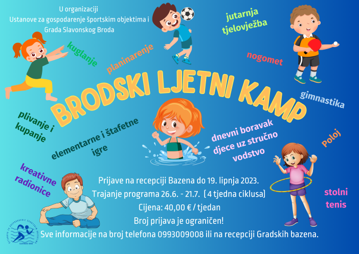 U tijeku prijave za 6. Brodski ljetni kamp