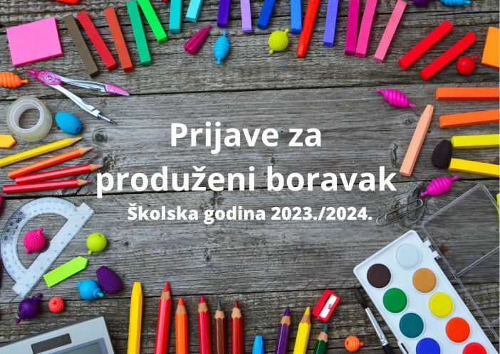 Obavijest o prijavama za program produženog boravka