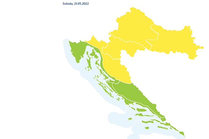 DZMZ izdao upozorenje za područje Slavonije i Baranje