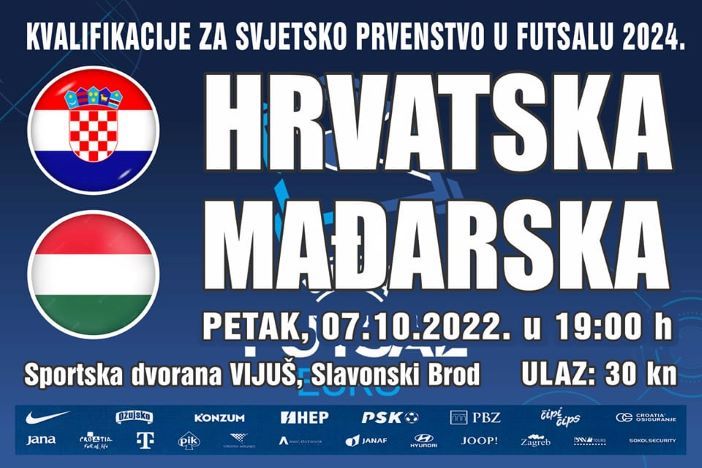 Futsal reprezentacija predvođena Sekulićem dočekuje Mađarsku u dvorani Vijuš