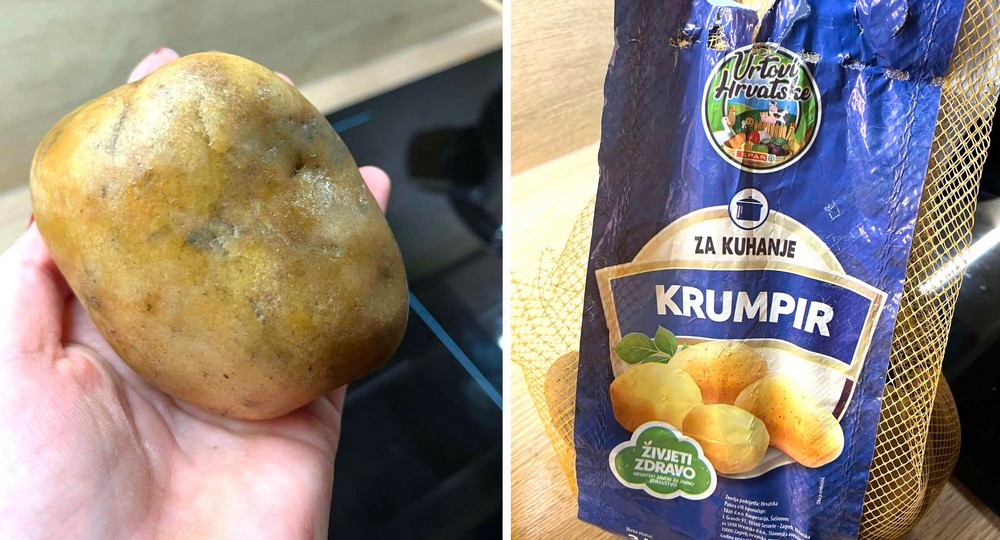 Umjesto tri kilograma krumpira, pola kilograma – kamena