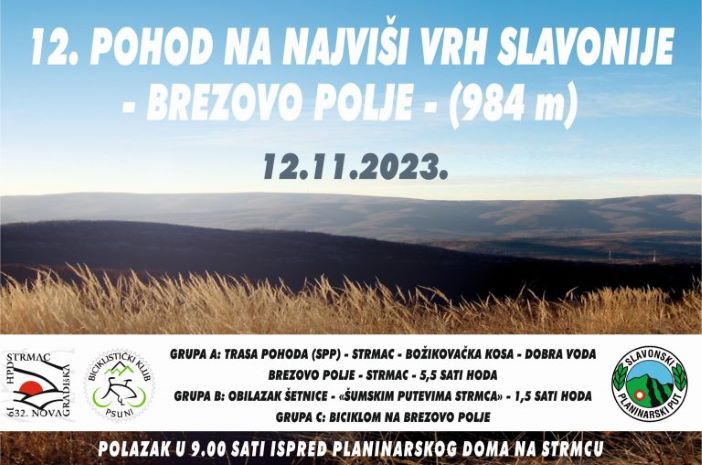 Planinari pozivaju u pohod na najviši vrh Slavonije